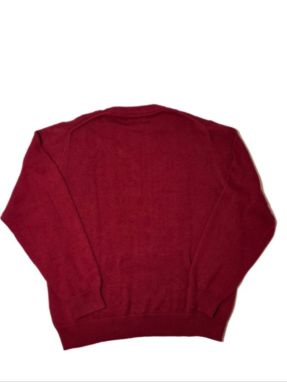 Saddlebred Mens XL Red Fisherman Cable Knit Sweater 100% Cotton NWT Preppy